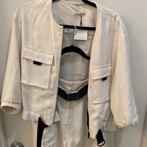 Matching set jacket and shorts